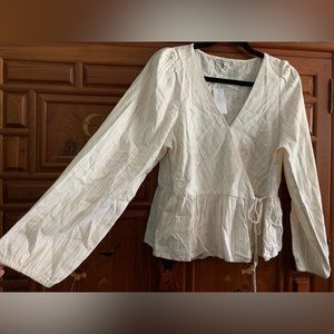 American Eagle Peplum Top